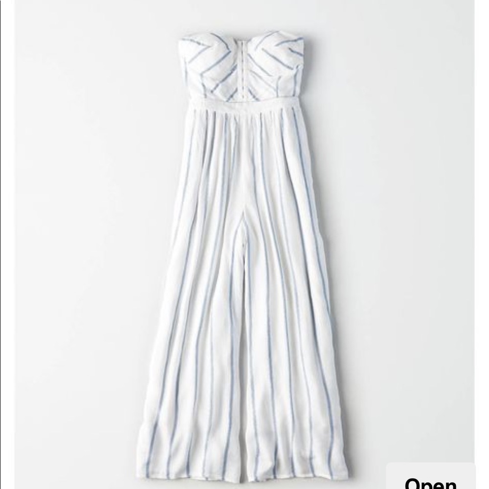 American Eagle AE Pinstripe Jumpsuit